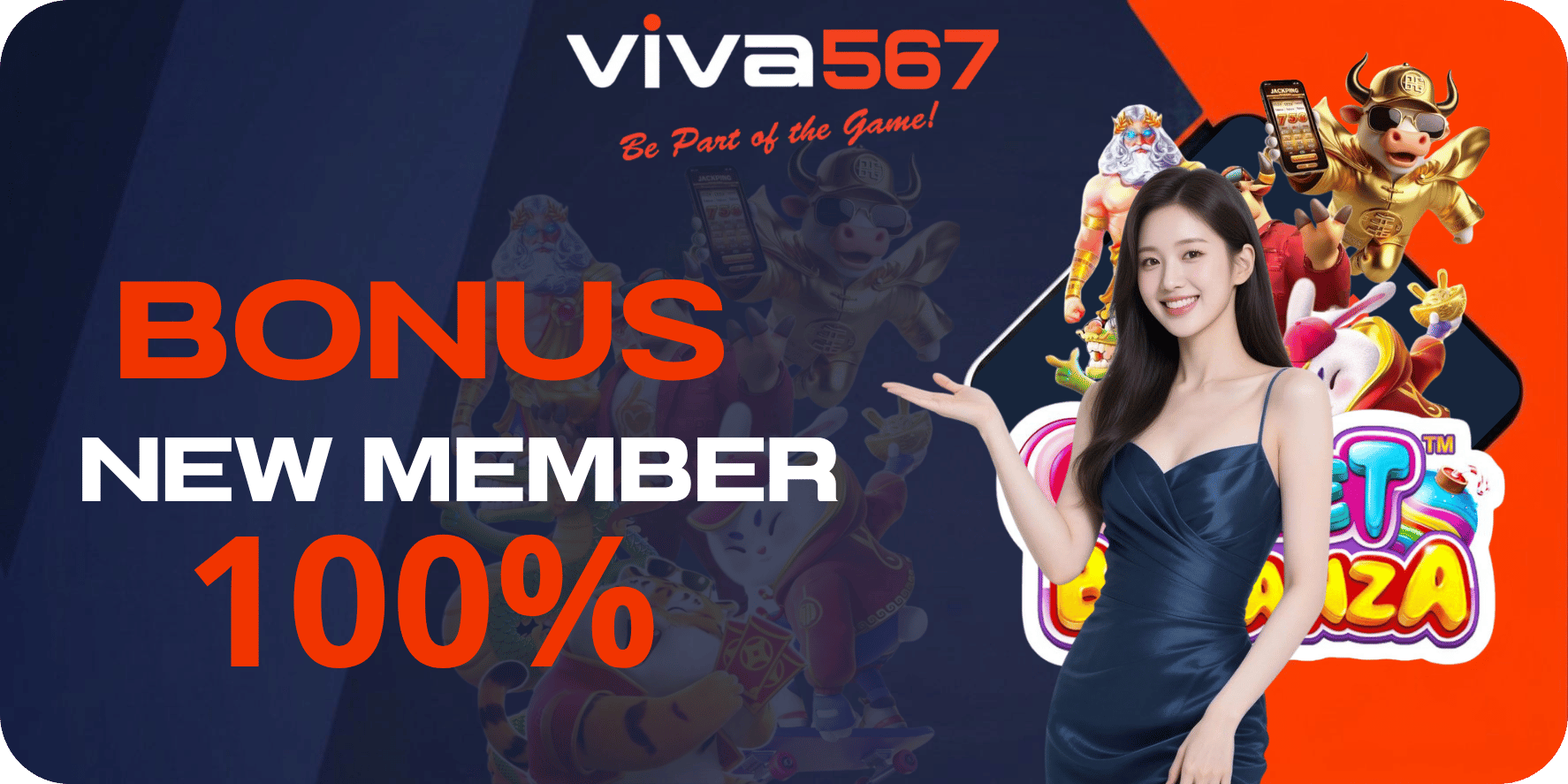 BONUS NEW MEMBER 100%